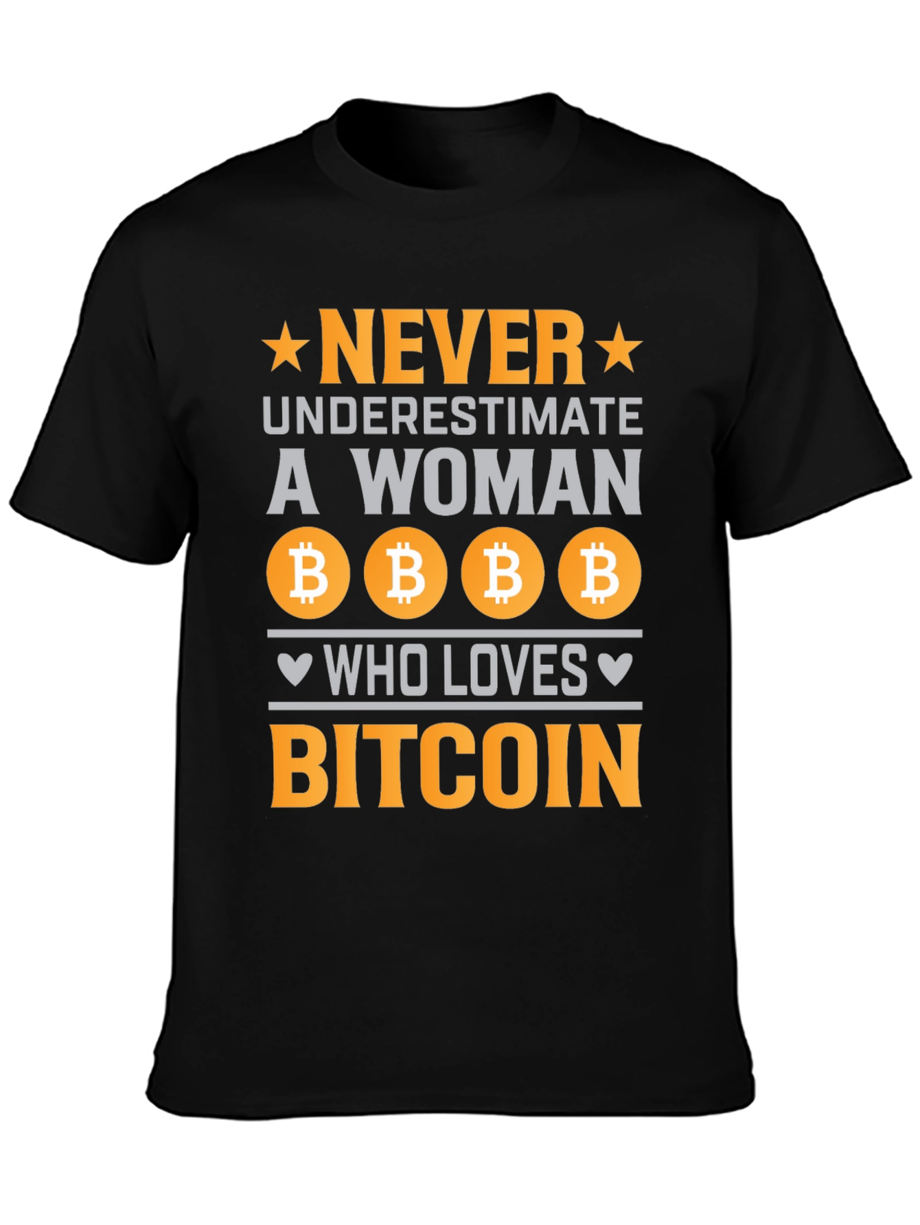 Never Underestimate Bitcoin Lover T-Shirt