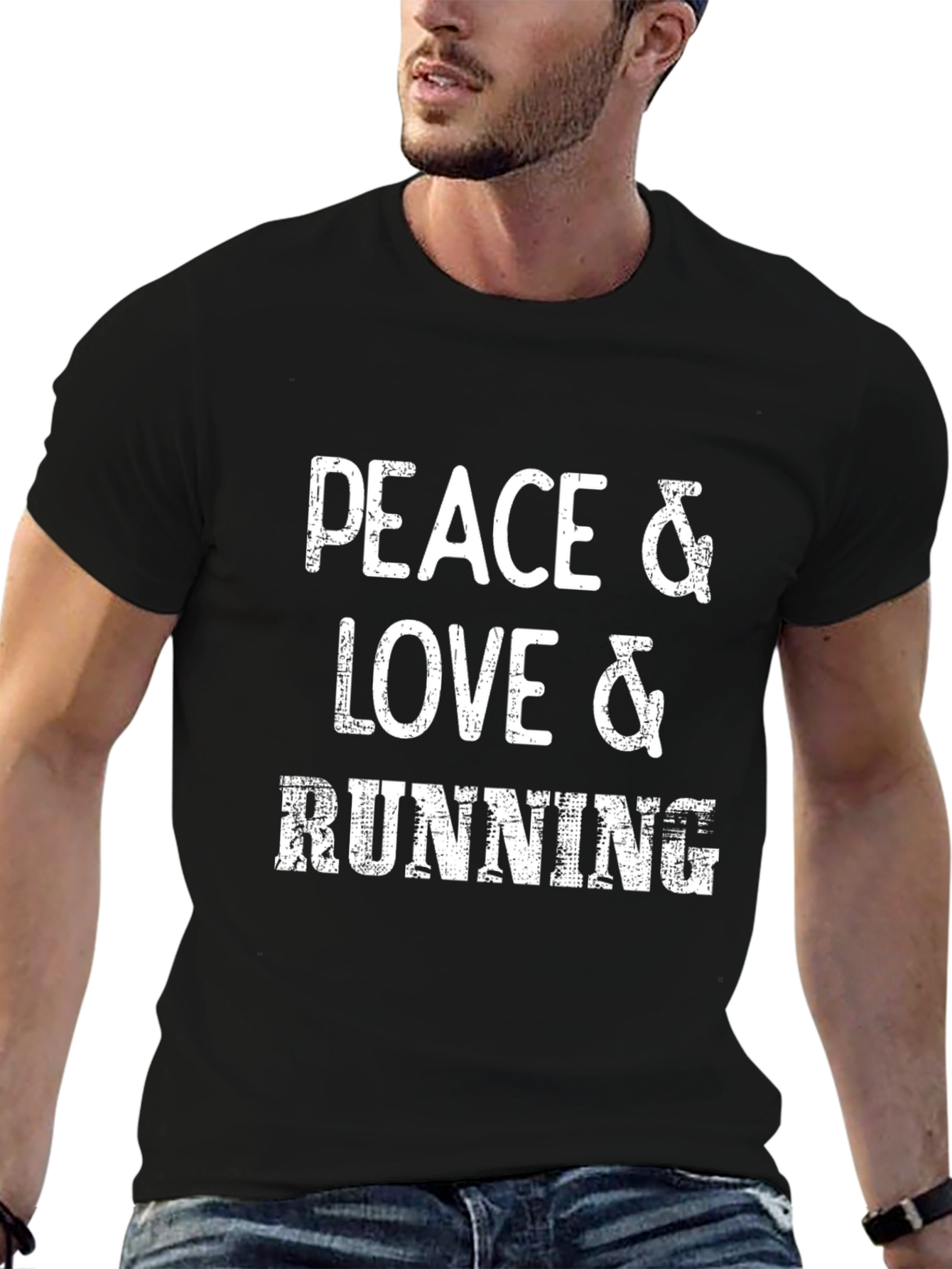 Peace Love Running Graphic Tee