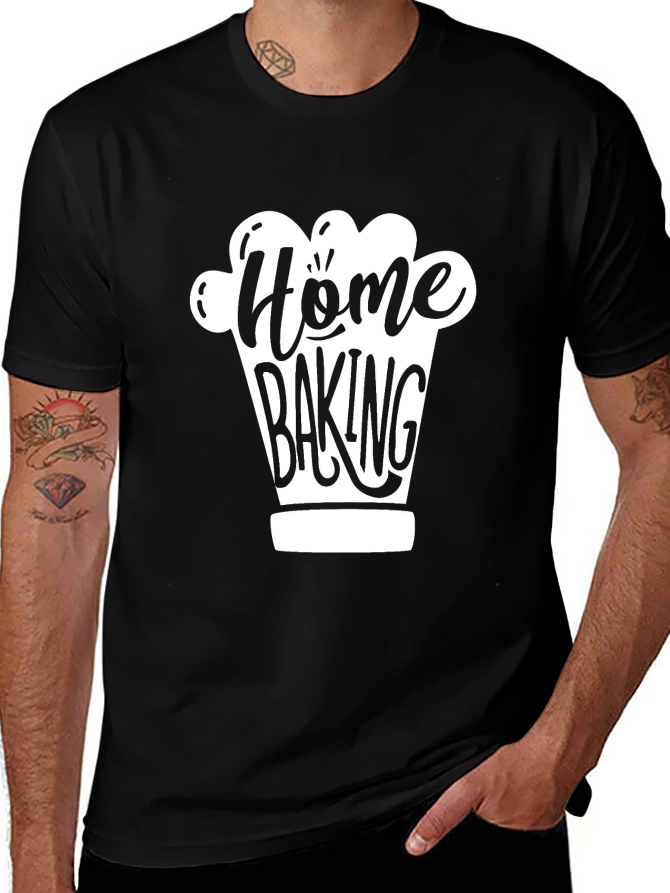 Home Baking T-Shirt - Chef Hat Design
