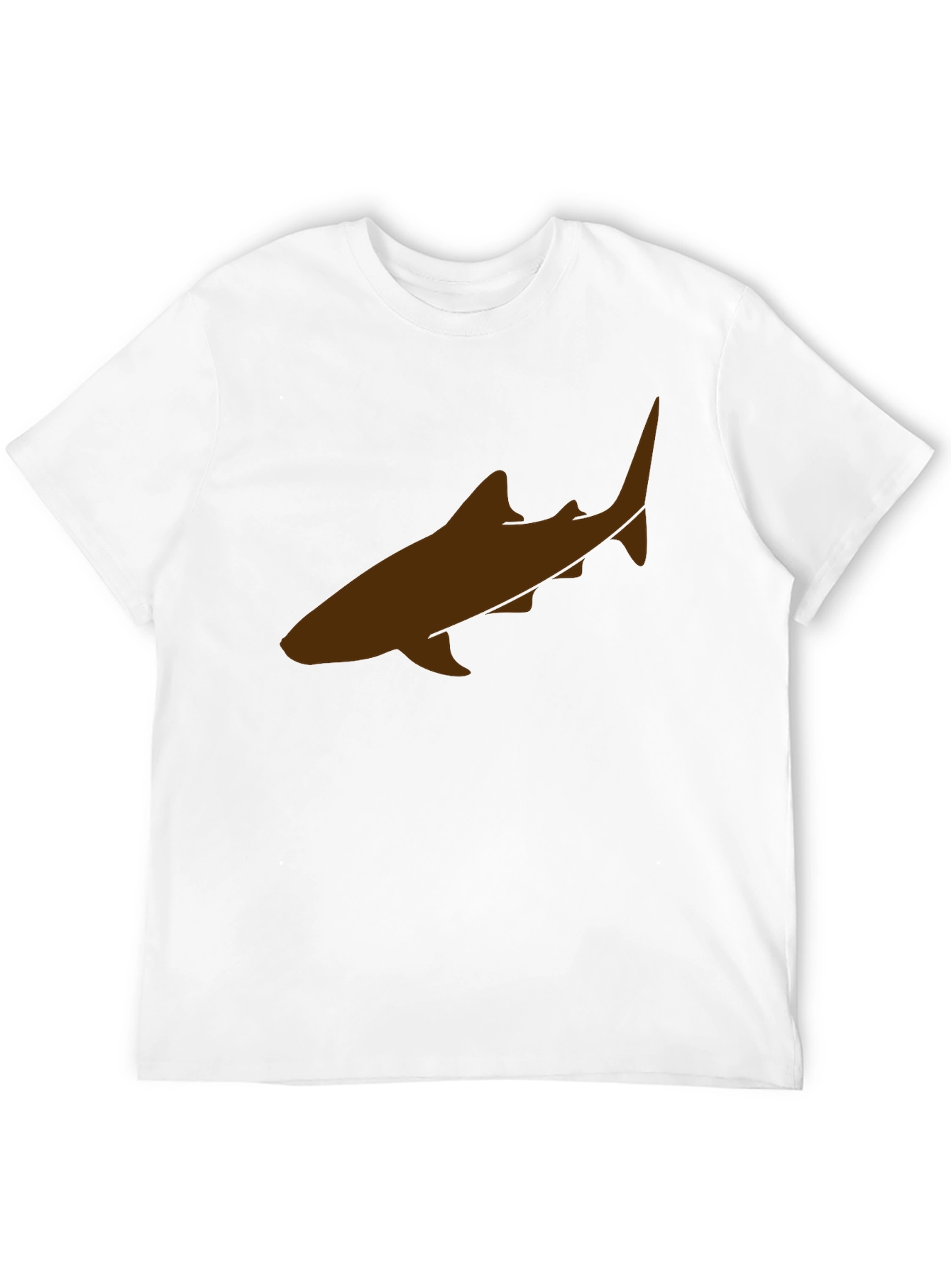 Shark Graphic Tee - Black Cotton Casual Shirt