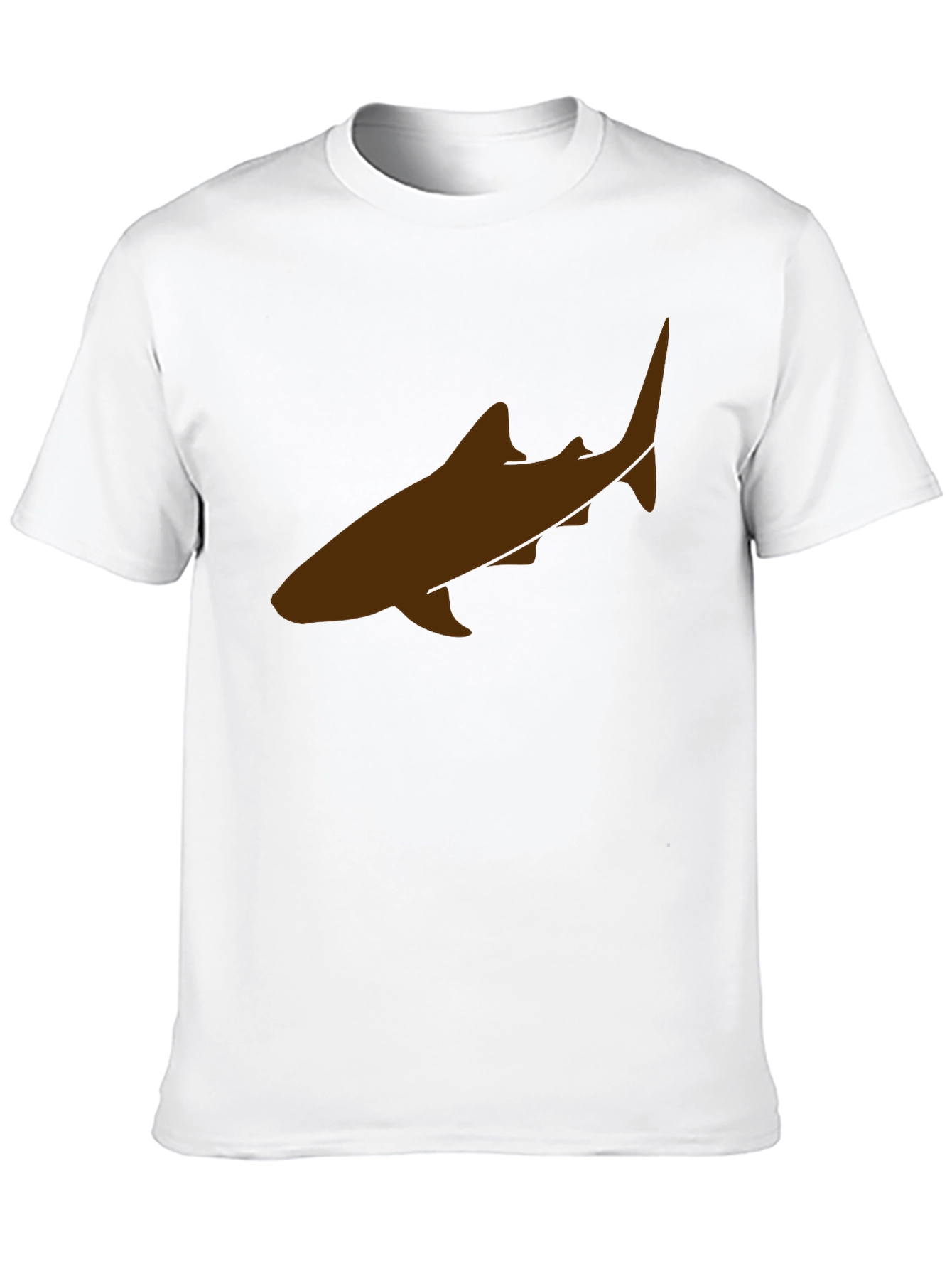 Shark Graphic Tee - Black Cotton Casual Shirt