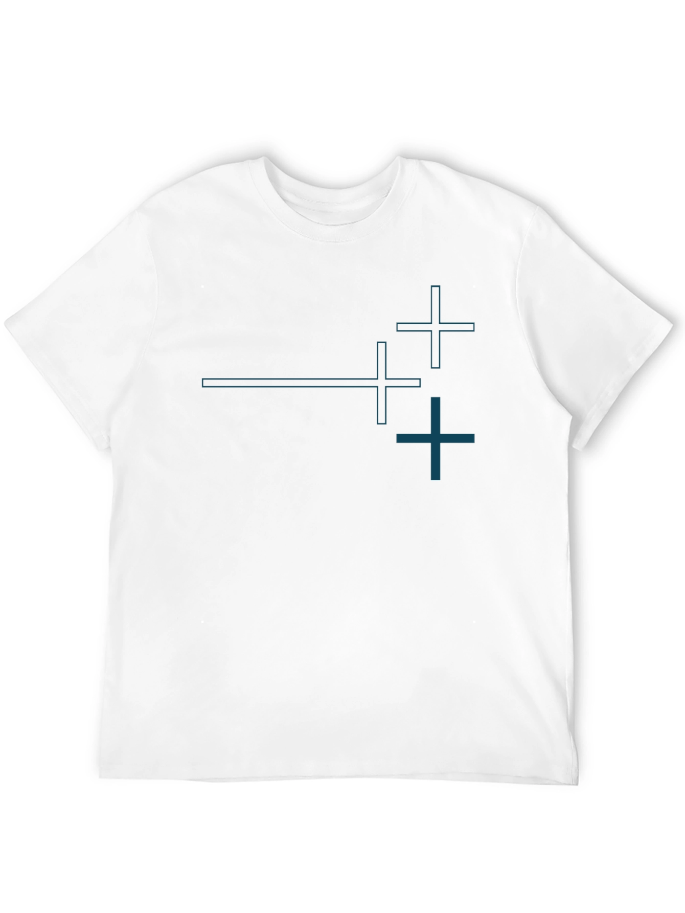 Modern Graphic Tee - Abstract Plus Design