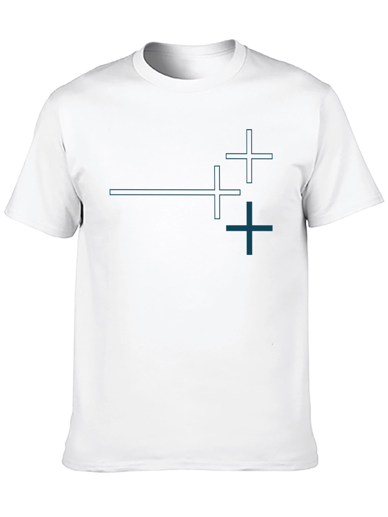 Modern Graphic Tee - Abstract Plus Design