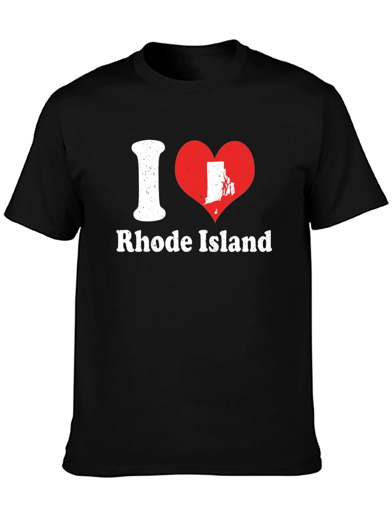 I Heart Rhode Island Black T-Shirt