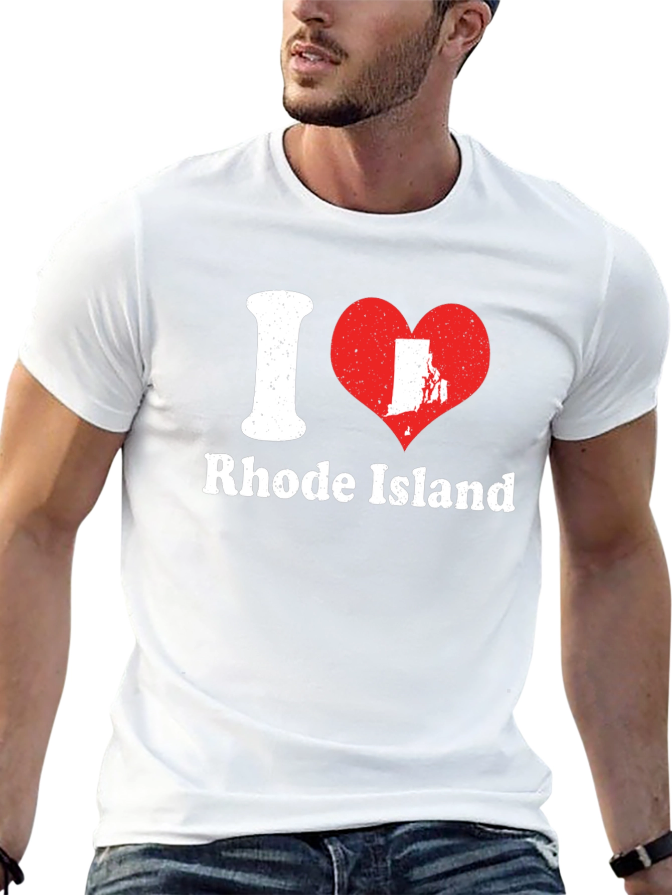 I Heart Rhode Island Black T-Shirt