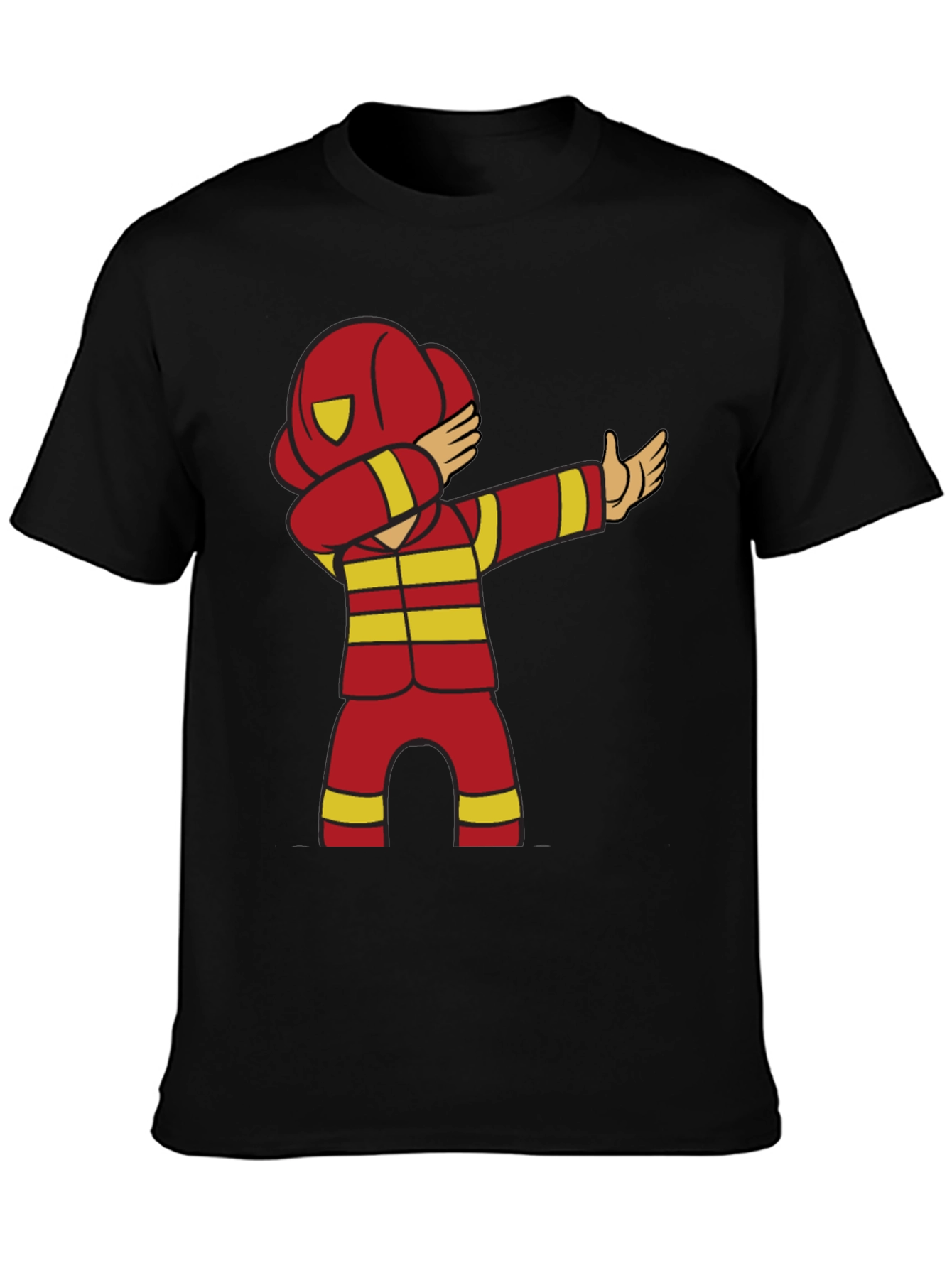 Firefighter Dab Black T-Shirt