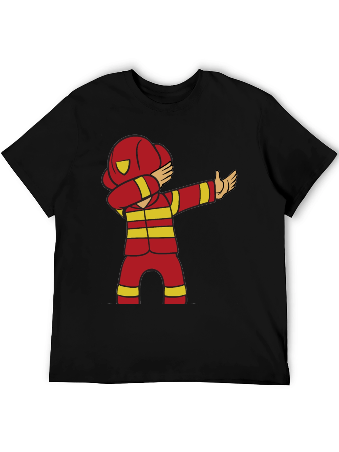 Firefighter Dab Black T-Shirt