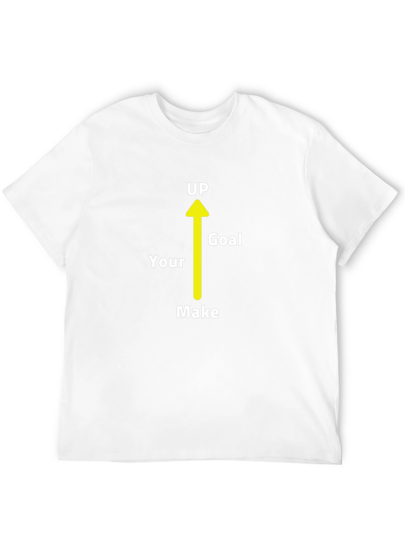Motivational Make Your Goal Up Black T-Shirt