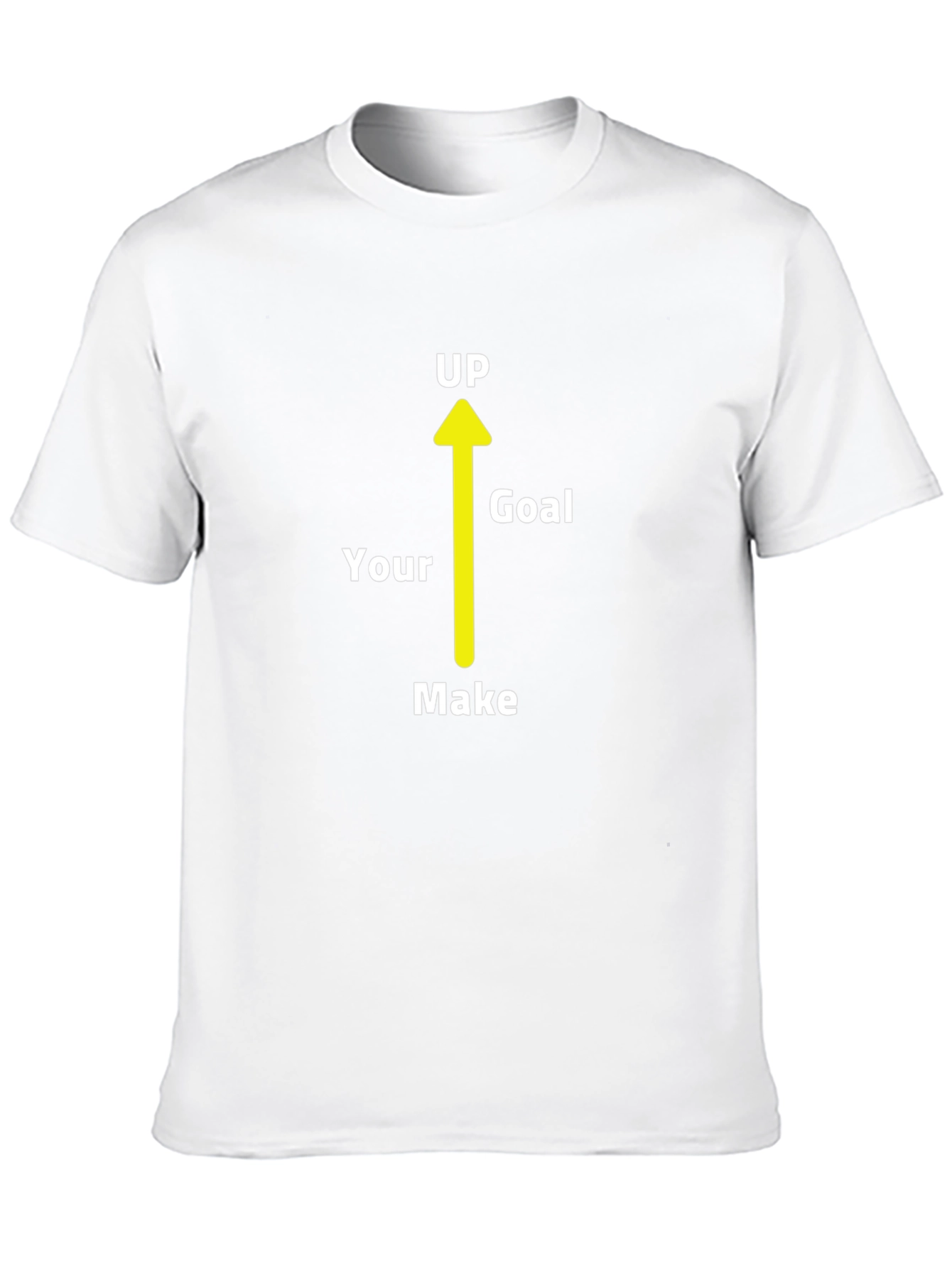 Motivational Make Your Goal Up Black T-Shirt