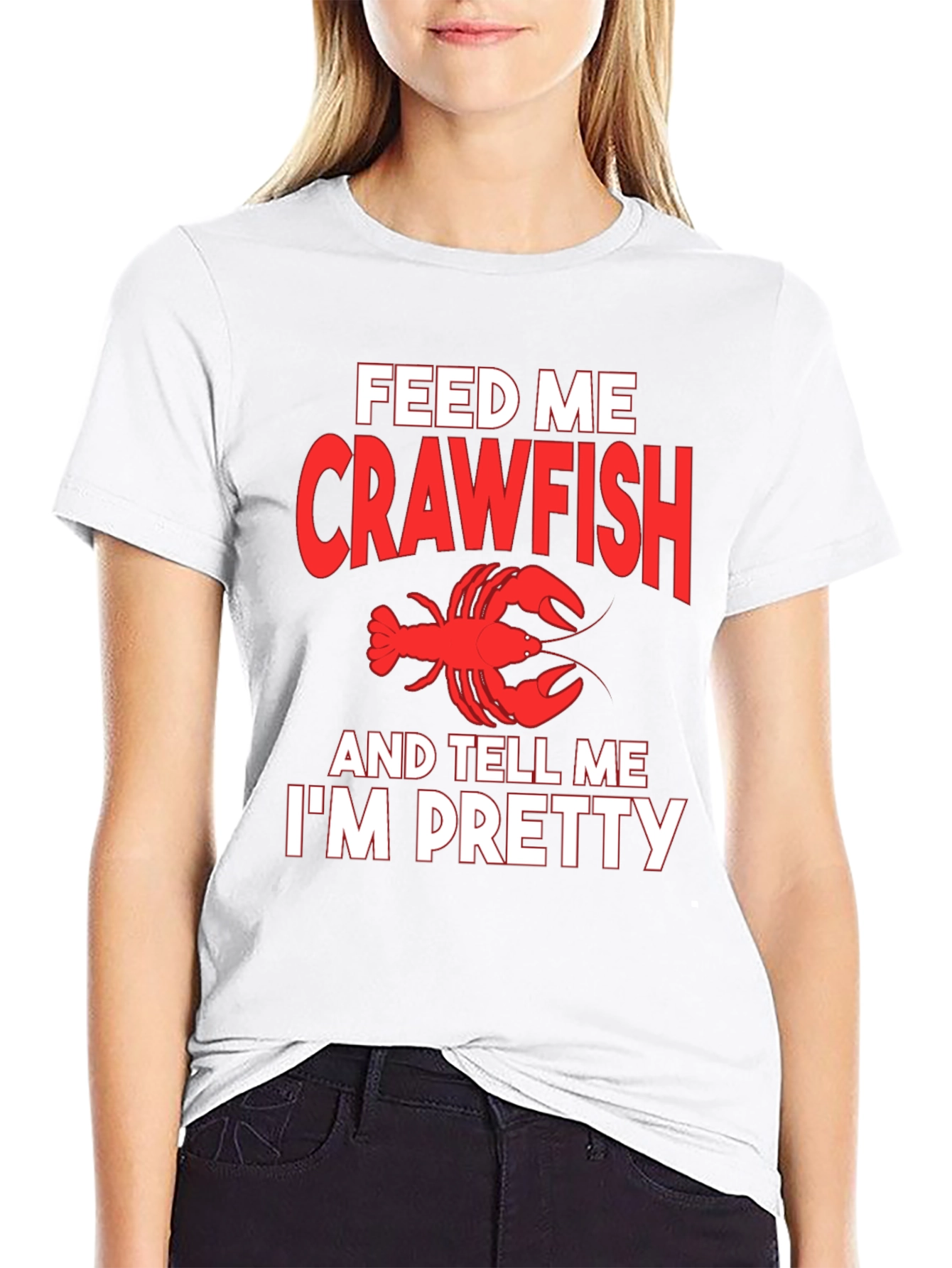 Feed Me Crawfish T-Shirt Funny Seafood Tee
