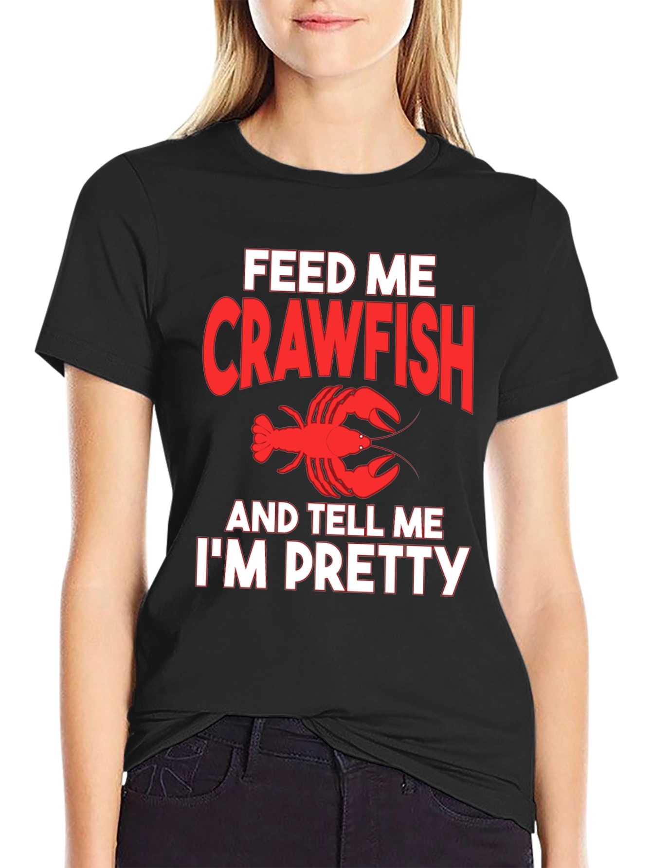 Feed Me Crawfish T-Shirt Funny Seafood Tee