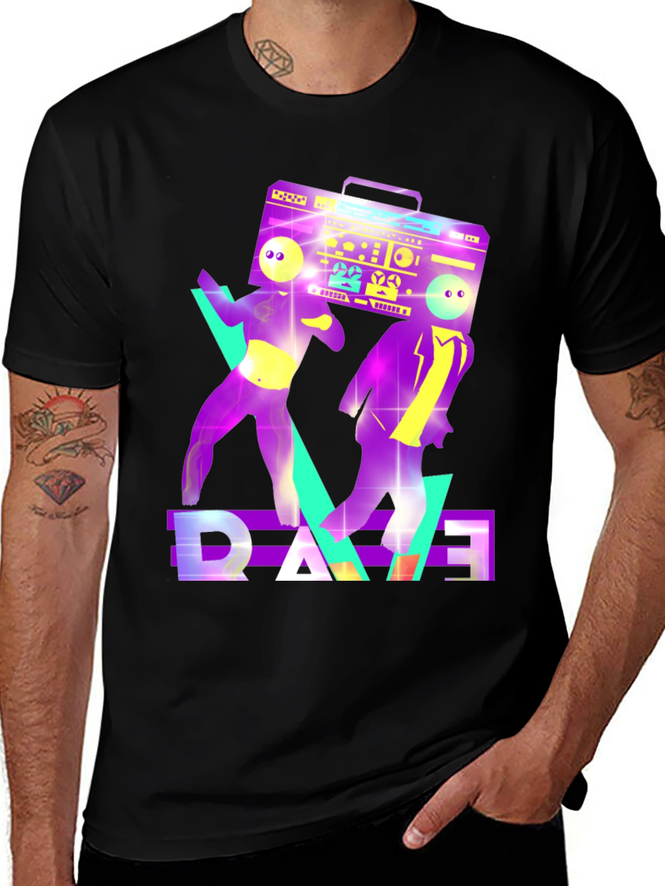Retro Rave Graphic T-Shirt