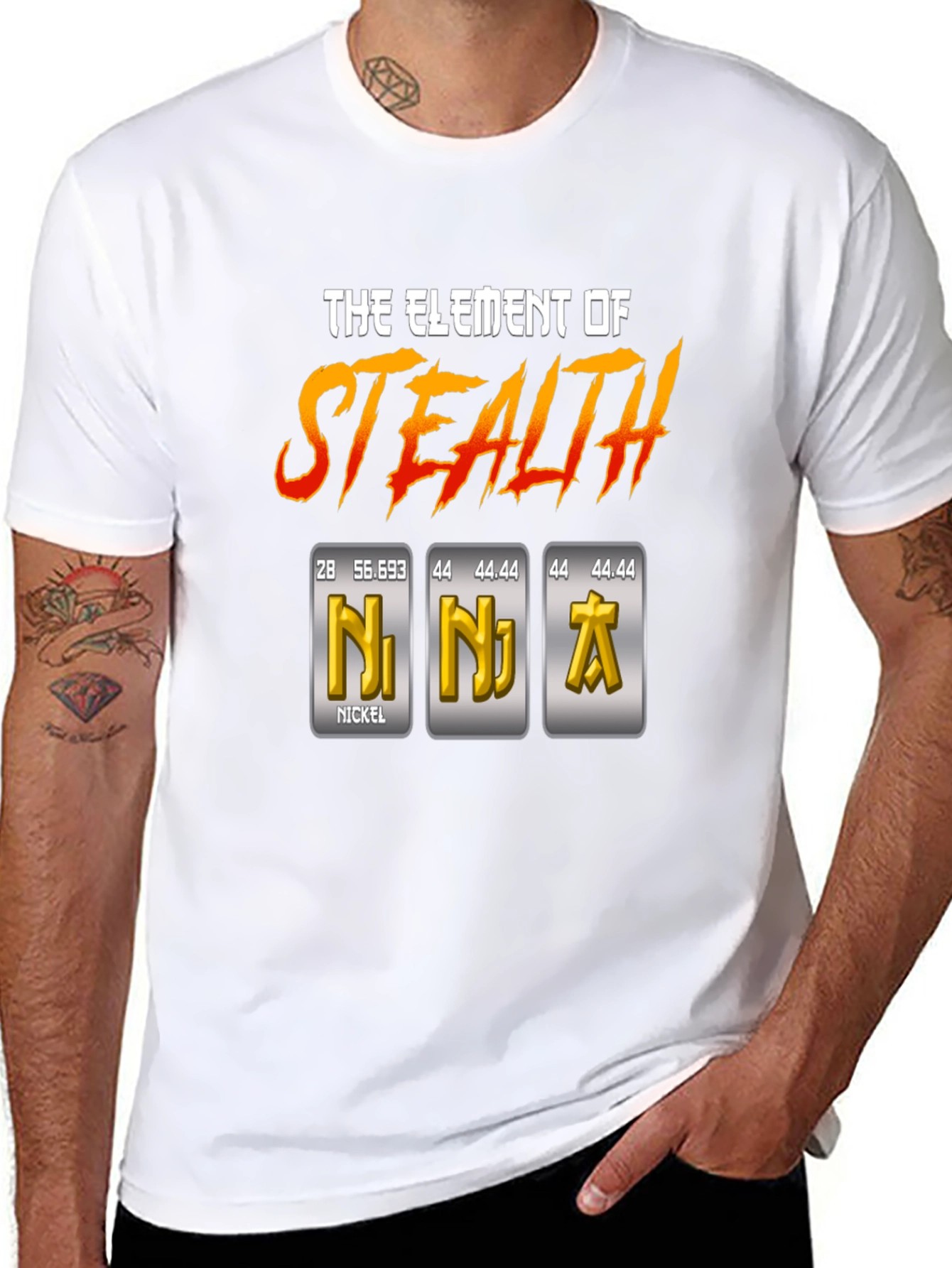Element of Stealth T-Shirt - Ninja Periodic Table Pun