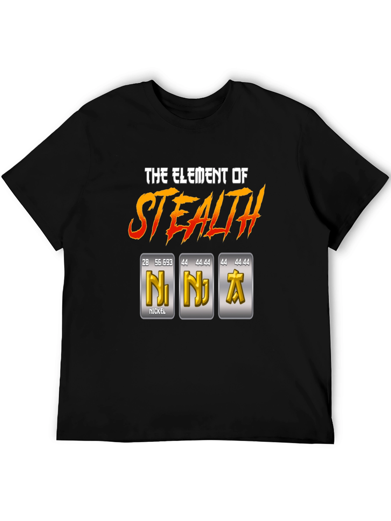 Element of Stealth T-Shirt - Ninja Periodic Table Pun