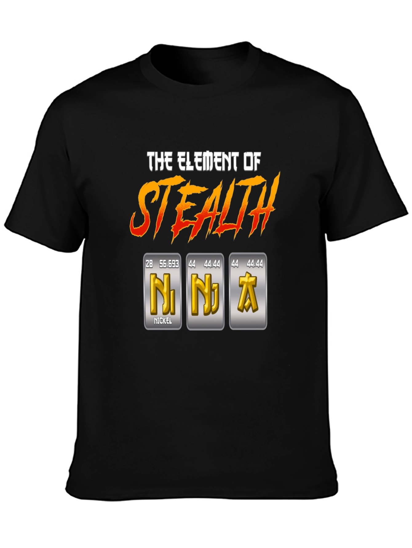 Element of Stealth T-Shirt - Ninja Periodic Table Pun