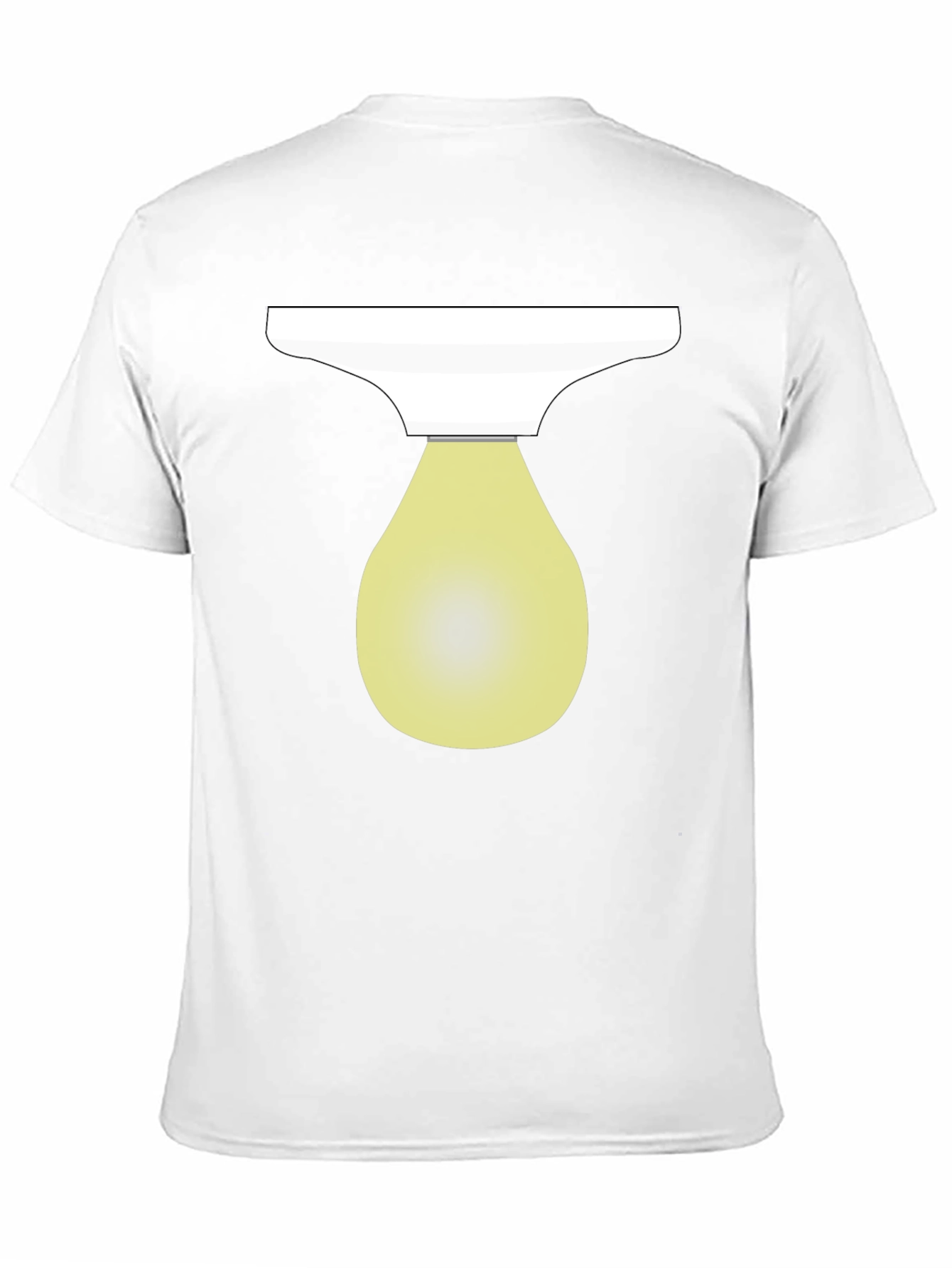 Modern Graphic Print T-Shirt - Olive Bulb Design