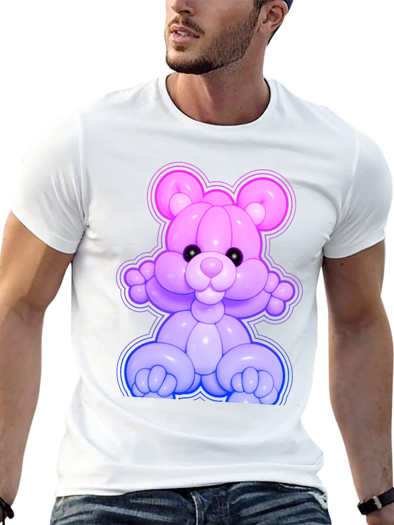 Balloon Bear Graphic Tee - Fun & Unique!