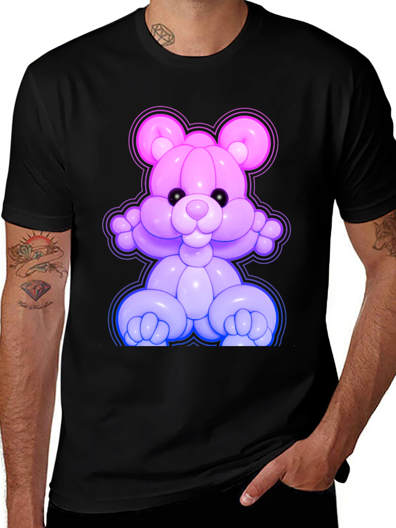 Balloon Bear Graphic Tee - Fun & Unique!