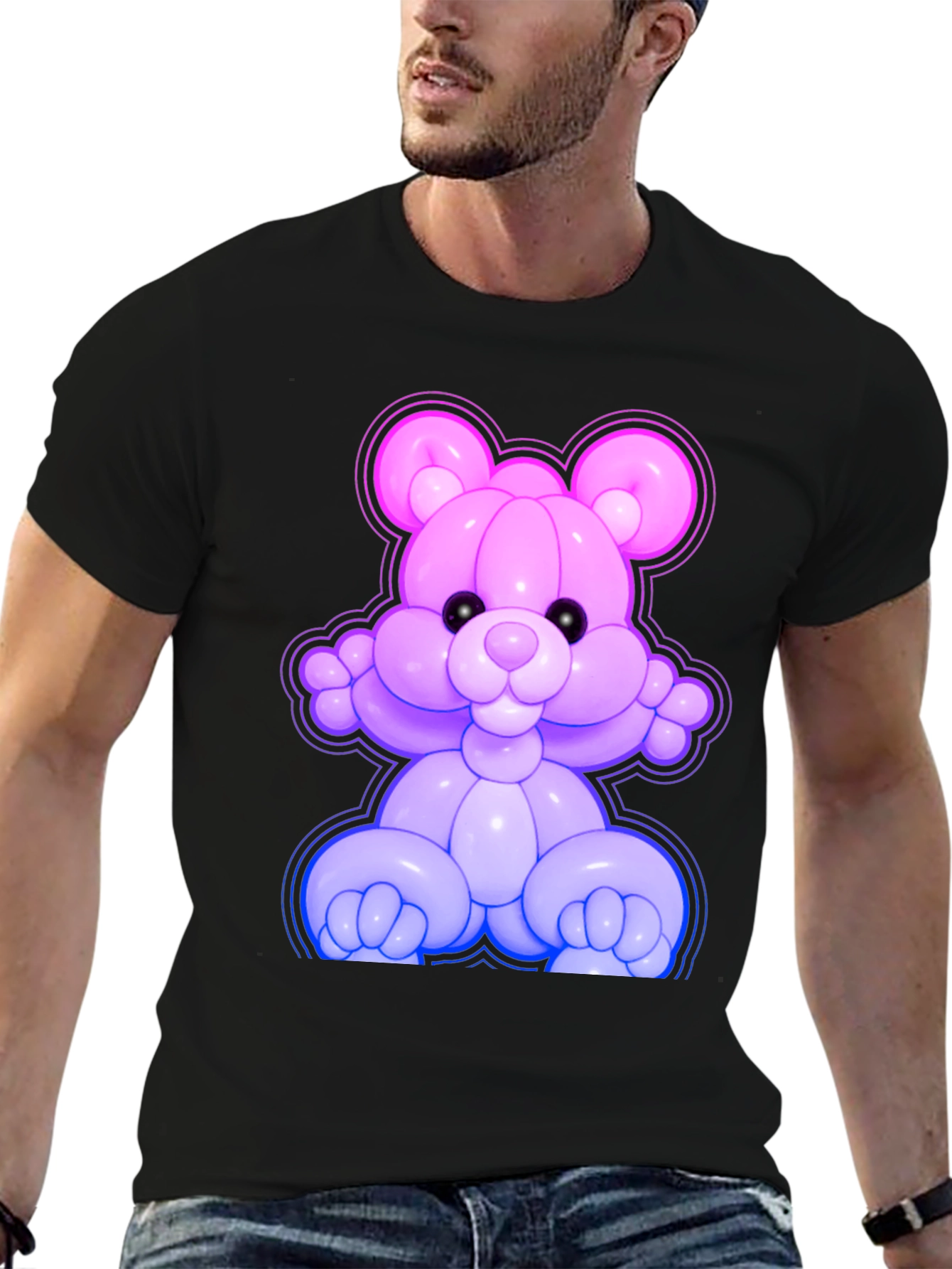 Balloon Bear Graphic Tee - Fun & Unique!