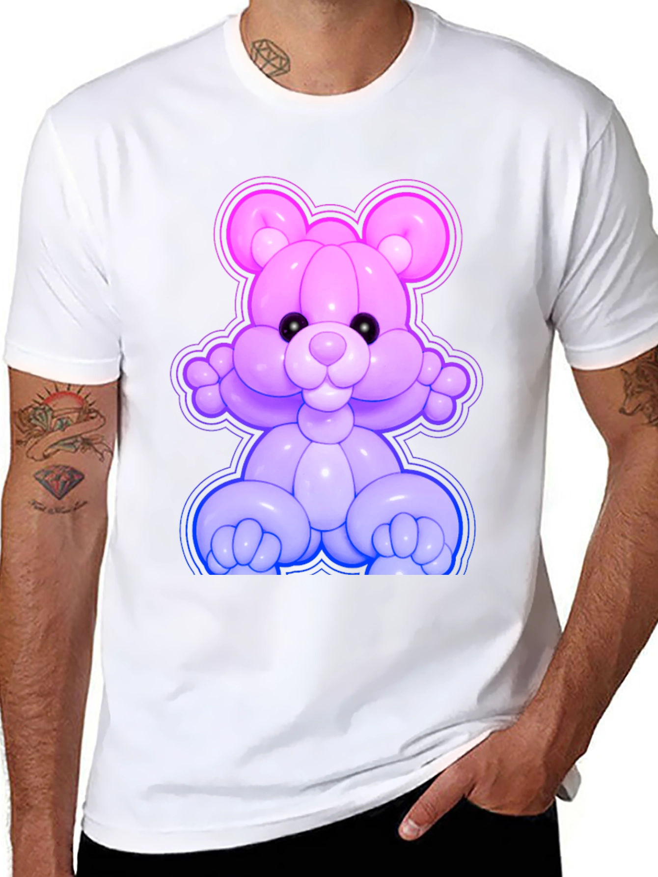 Balloon Bear Graphic Tee - Fun & Unique!