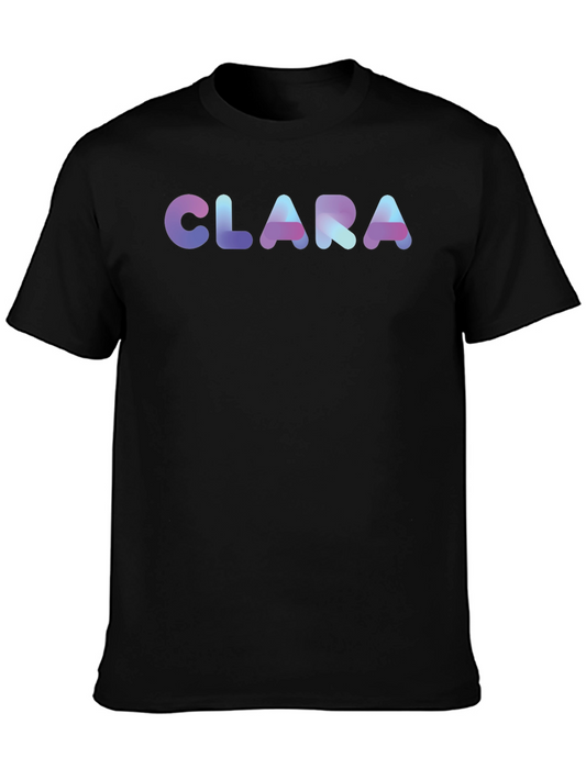 CLARA Custom Name Black T-Shirt