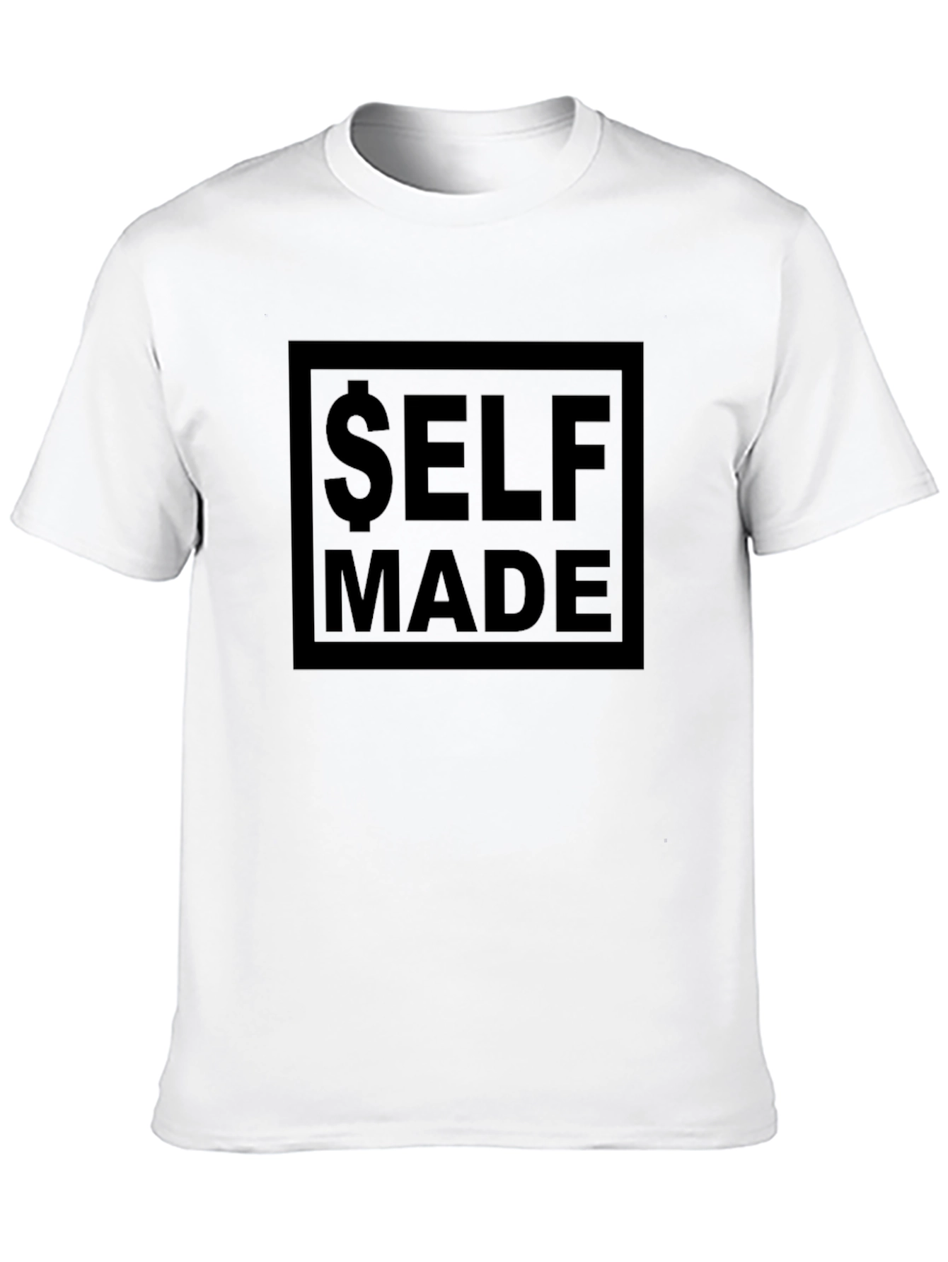 Self Made Graphic Tee - Black Crew Neck