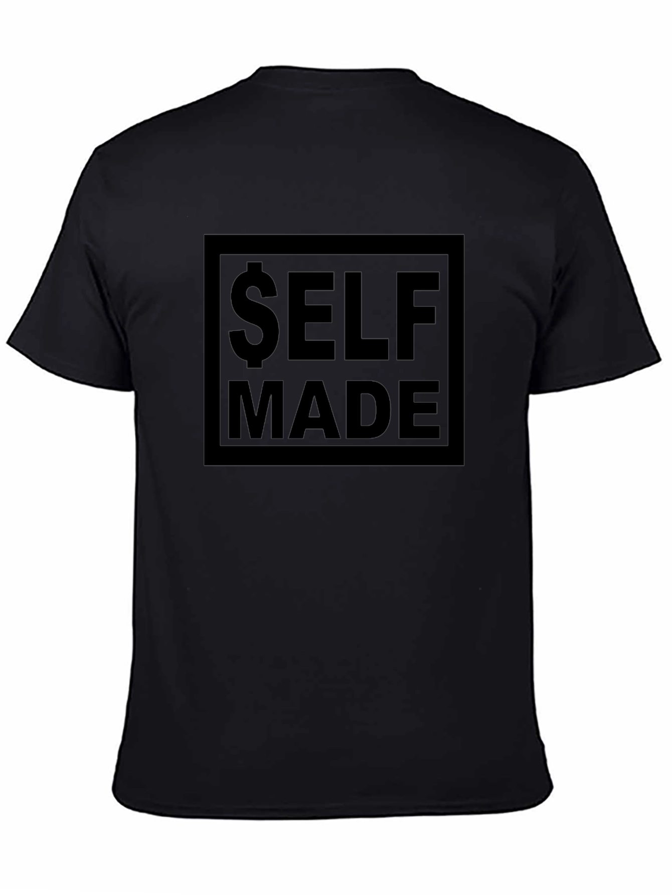 Self Made Graphic Tee - Black Crew Neck