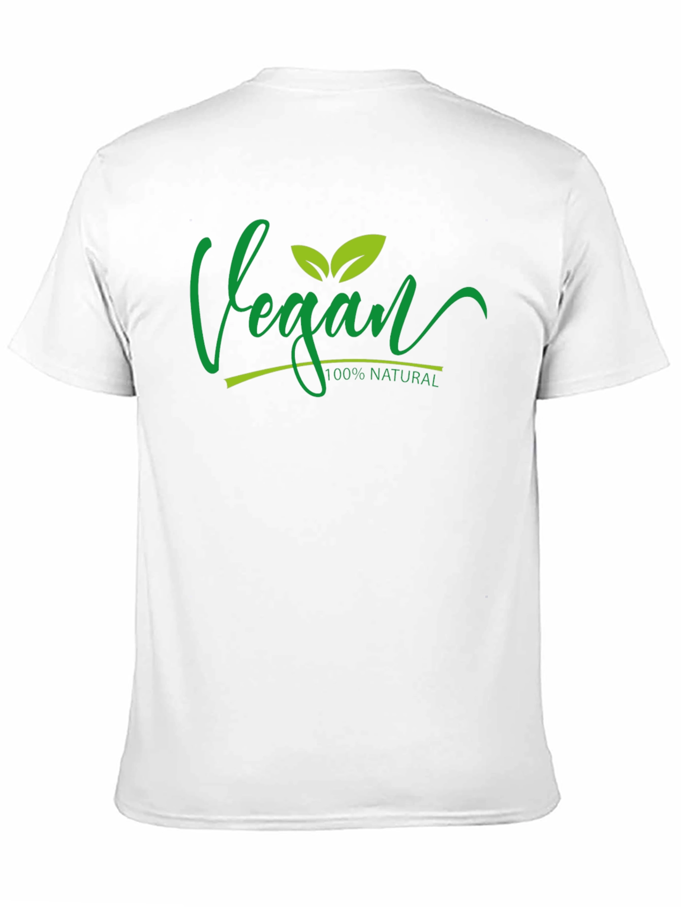 Vegan 100% Natural Black T-Shirt