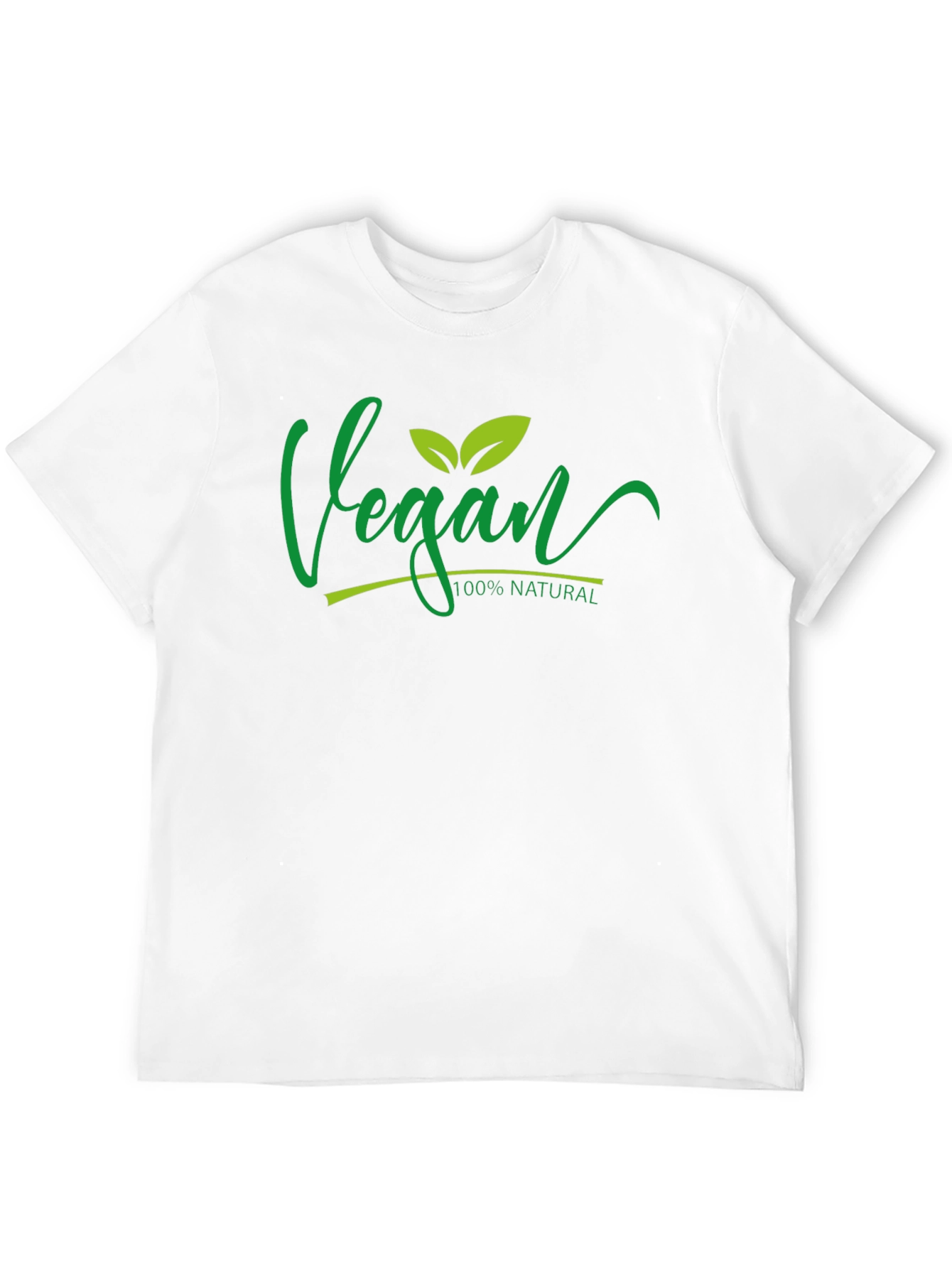 Vegan 100% Natural Black T-Shirt