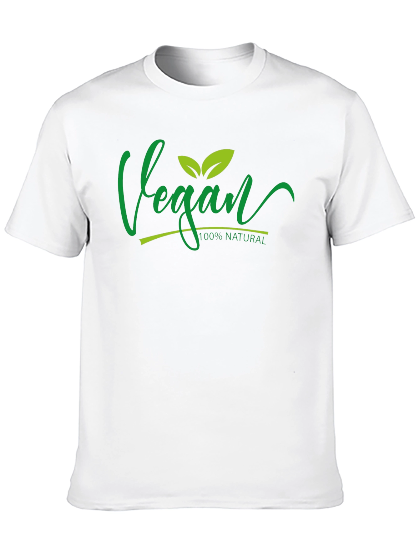 Vegan 100% Natural Black T-Shirt