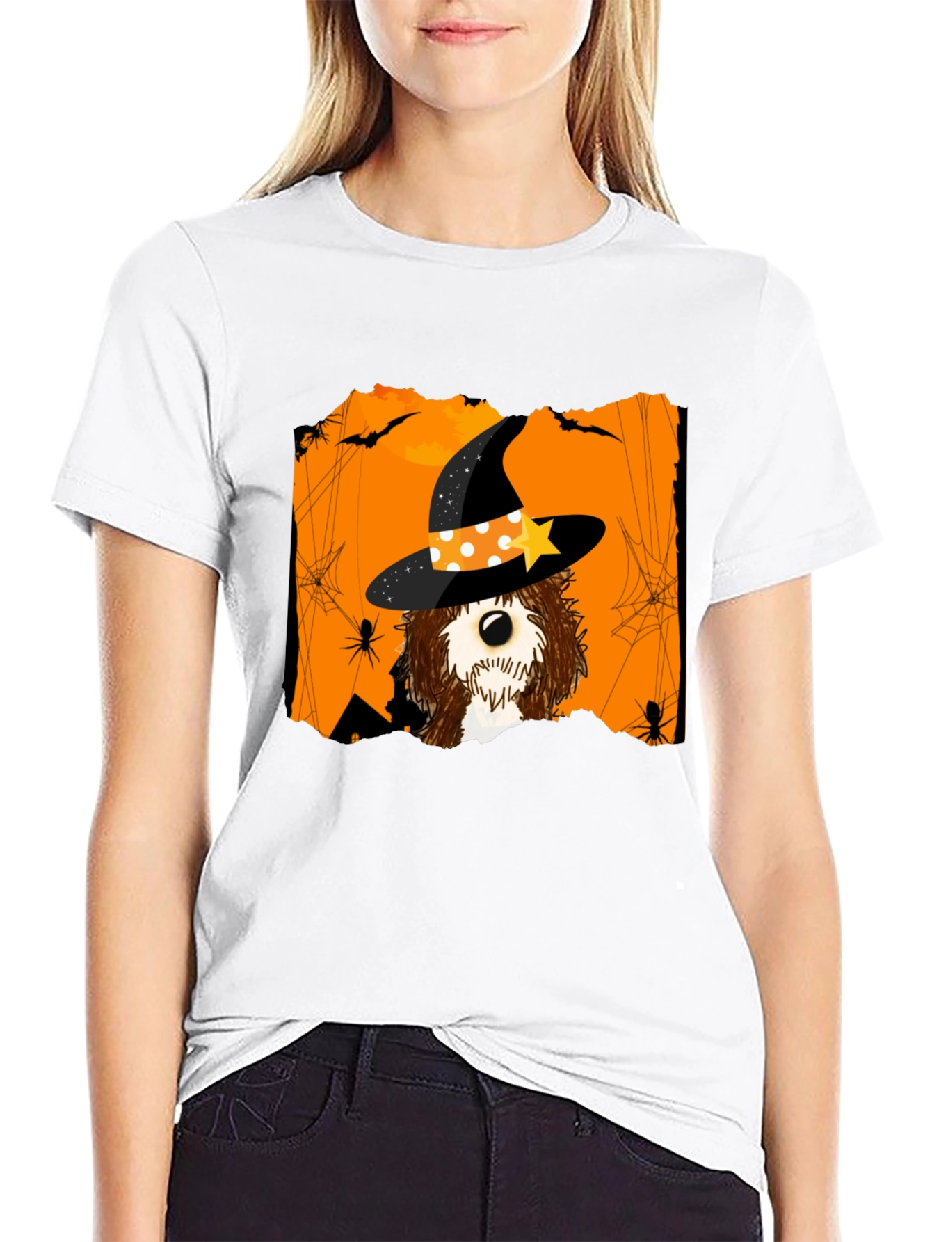 Halloween Witch Dog T-Shirt