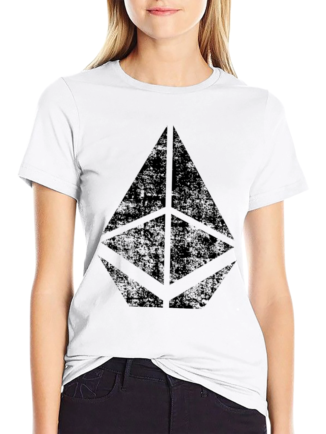 Geometric Black T-Shirt