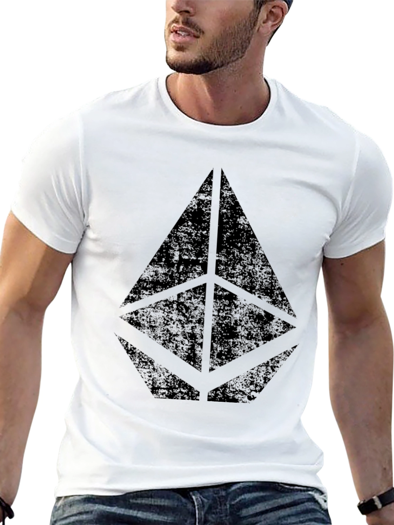 Geometric Black T-Shirt