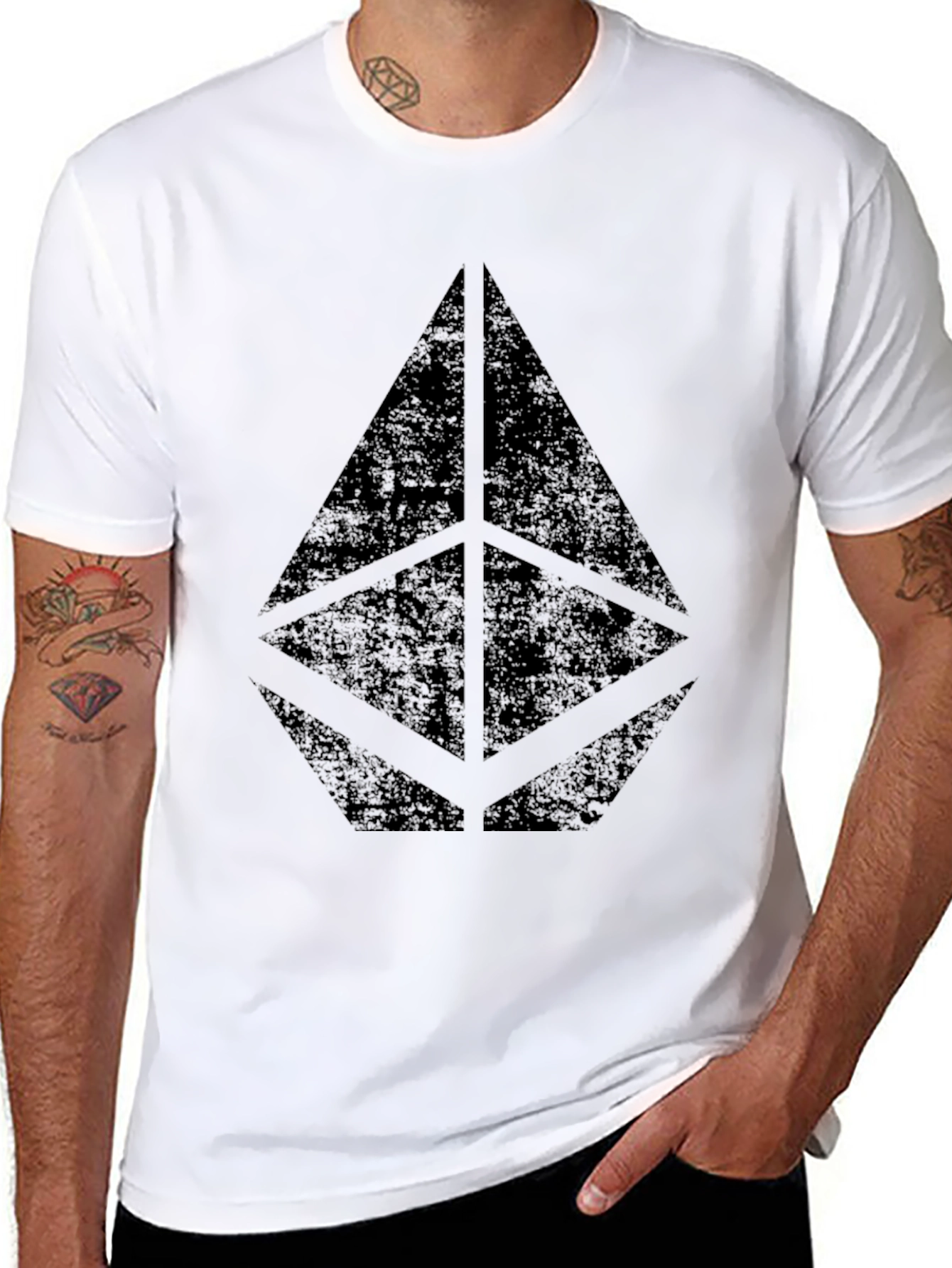 Geometric Black T-Shirt