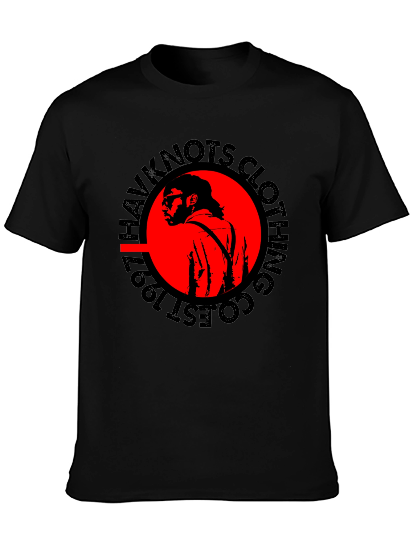 HavkKnots Clothing EST 1997 Black T-Shirt