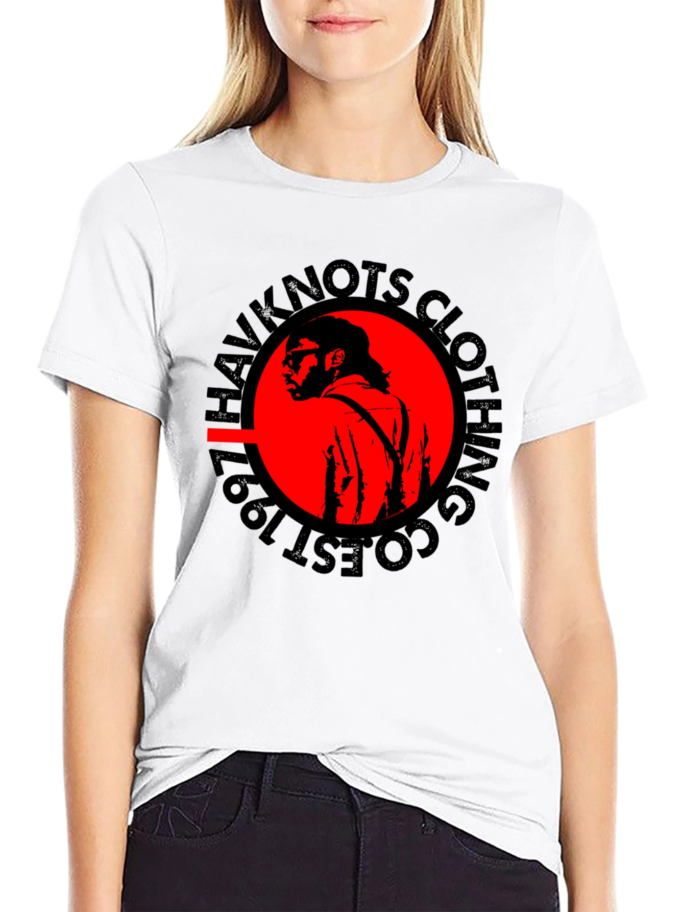 HavkKnots Clothing EST 1997 Black T-Shirt