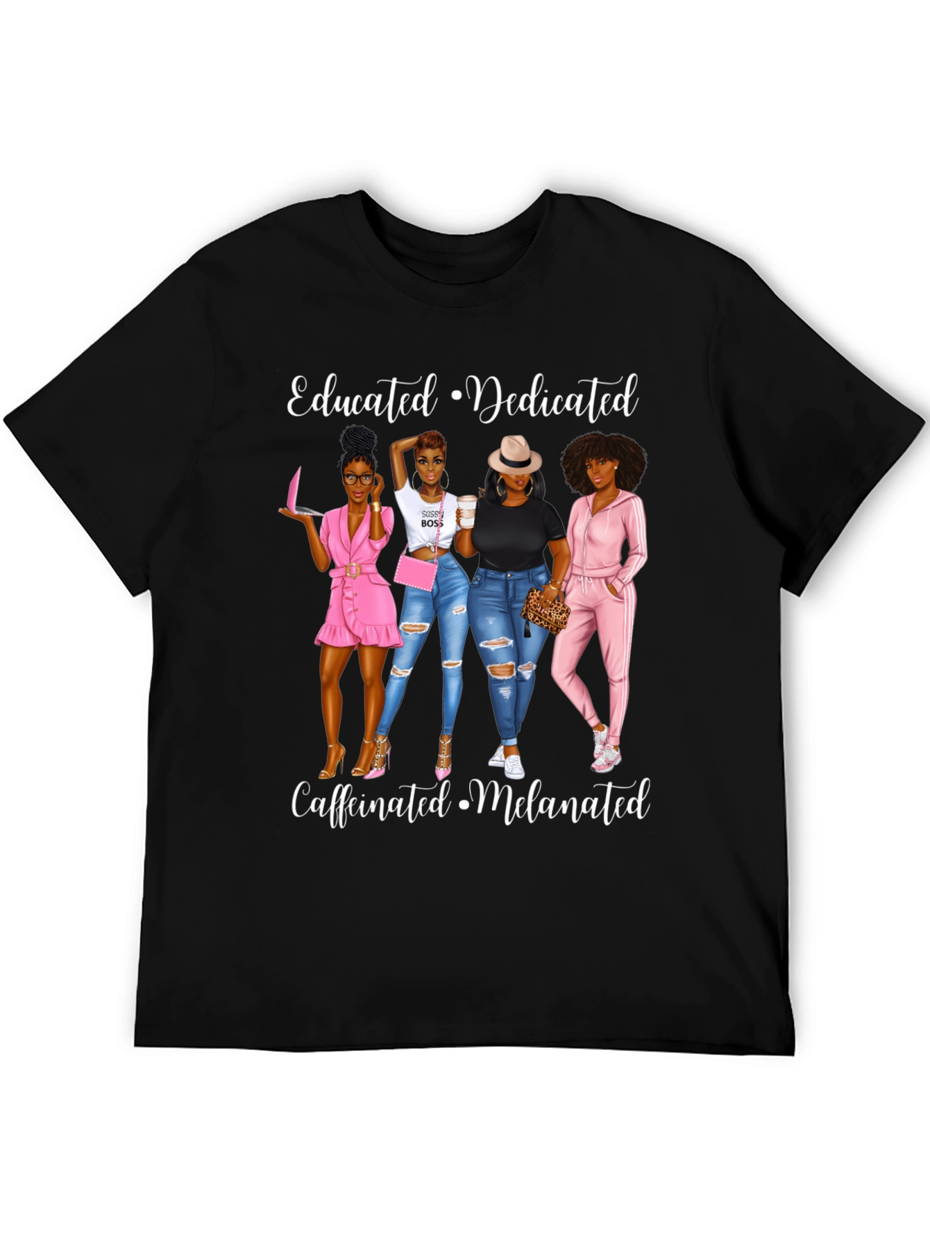 Educated Dedicated Melanated Graphic Tee