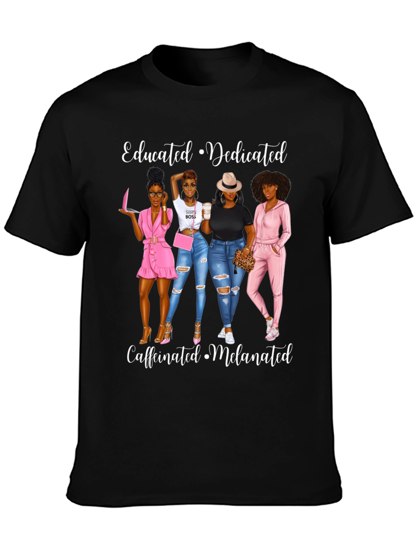 Educated Dedicated Melanated Graphic Tee