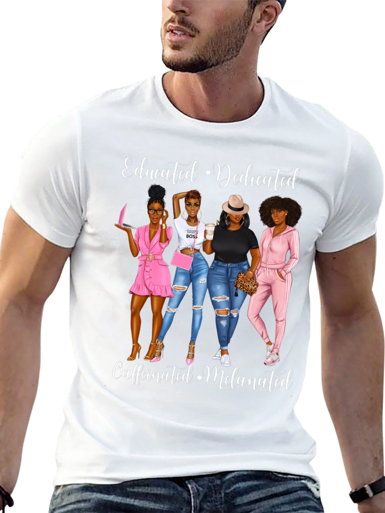 Educated Dedicated Melanated Graphic Tee