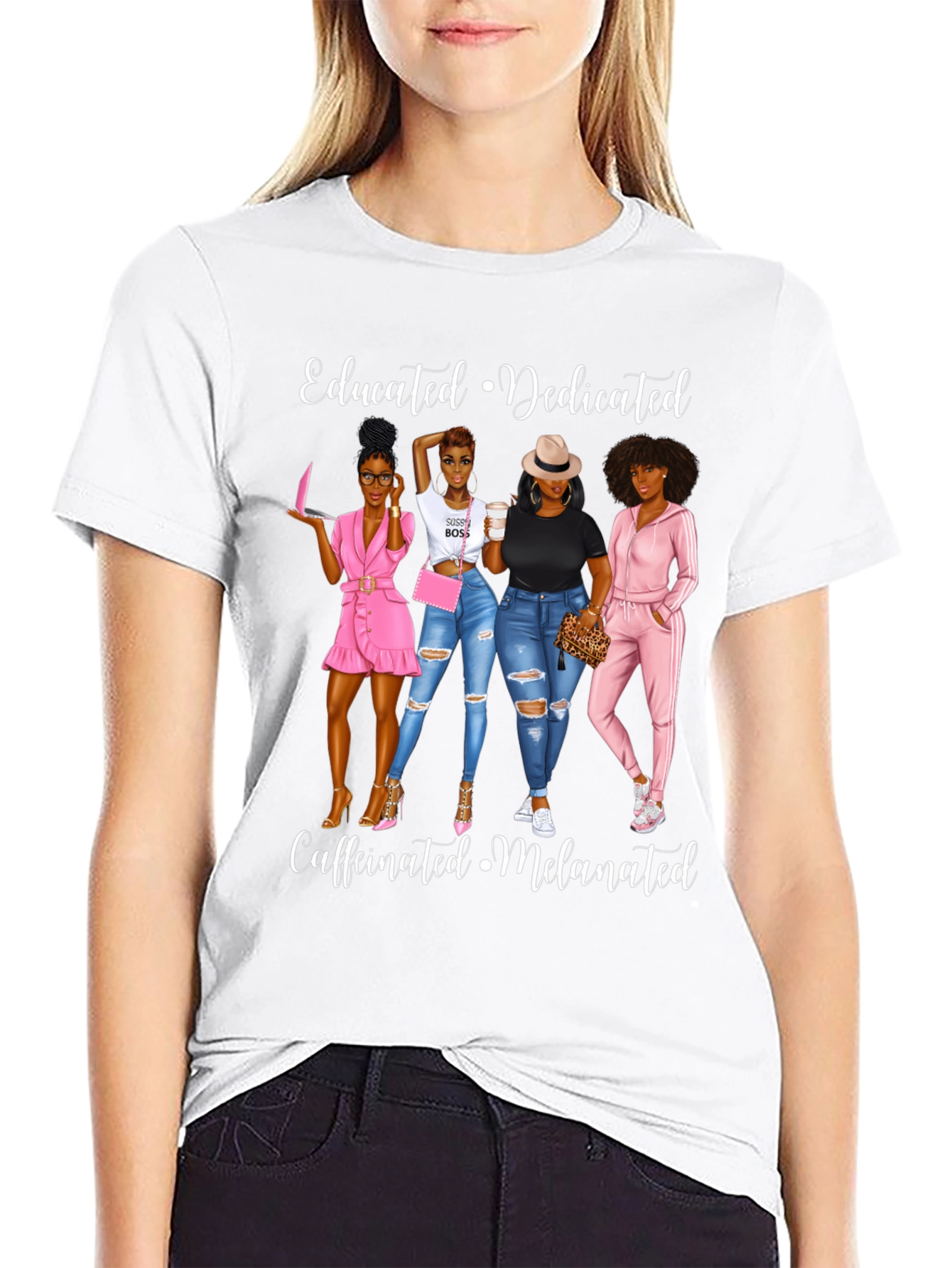 Educated Dedicated Melanated Graphic Tee