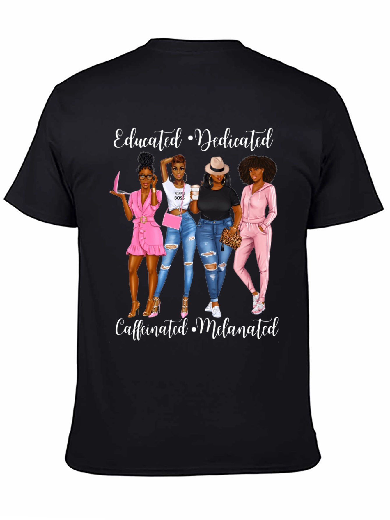 Educated Dedicated Melanated Graphic Tee