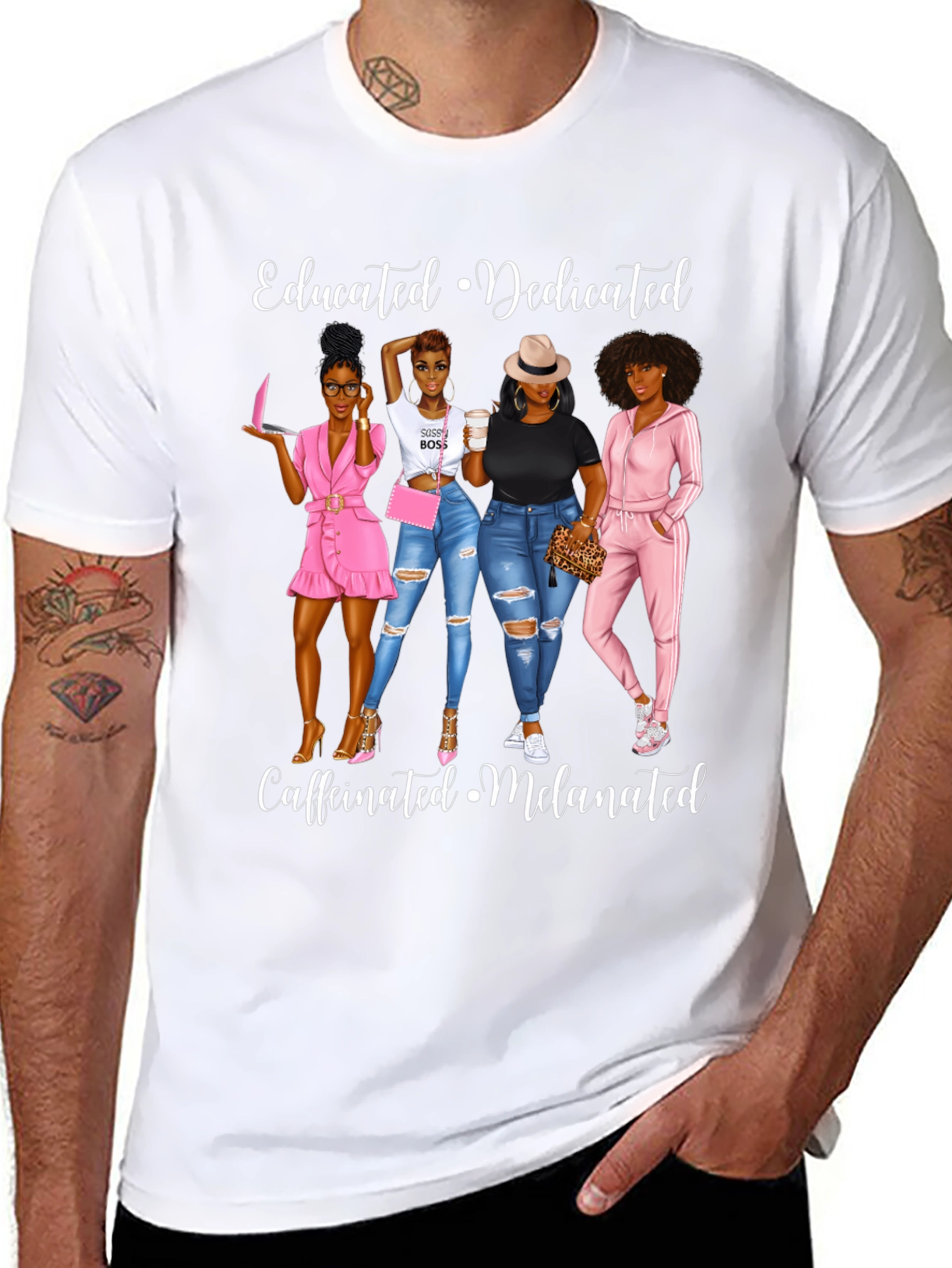 Educated Dedicated Melanated Graphic Tee