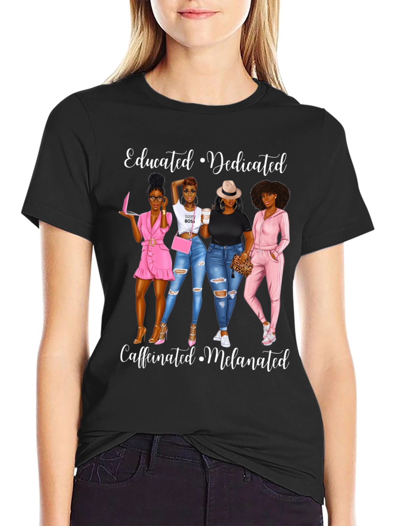 Educated Dedicated Melanated Graphic Tee