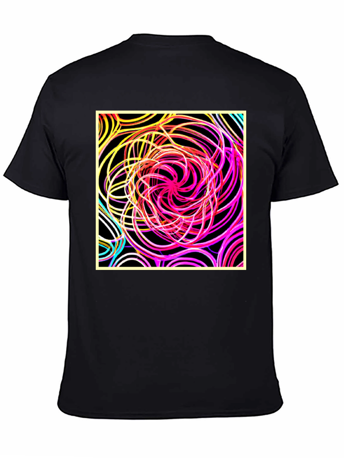 Abstract Swirl Graphic Tee - Bold Style