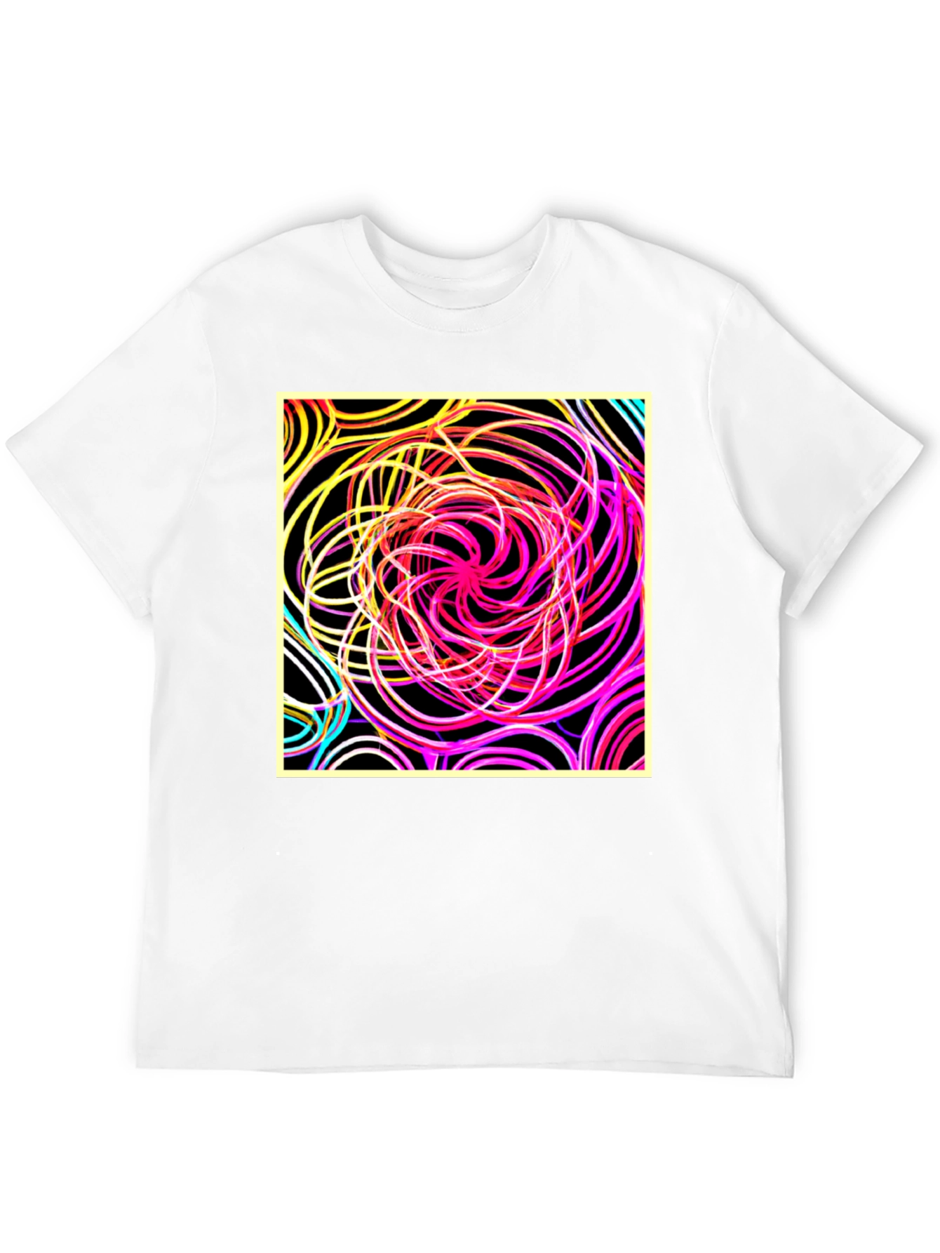 Abstract Swirl Graphic Tee - Bold Style
