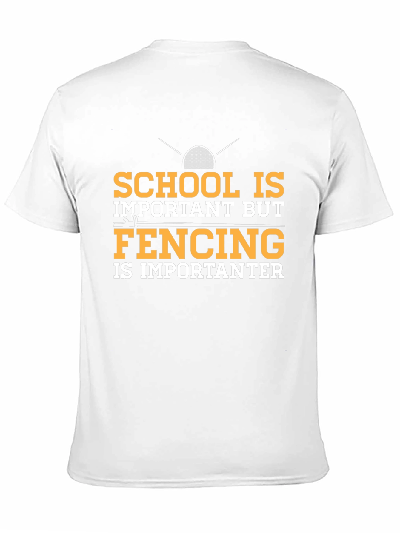 Funny Fencing T-Shirt: School Important Fencing Importanter