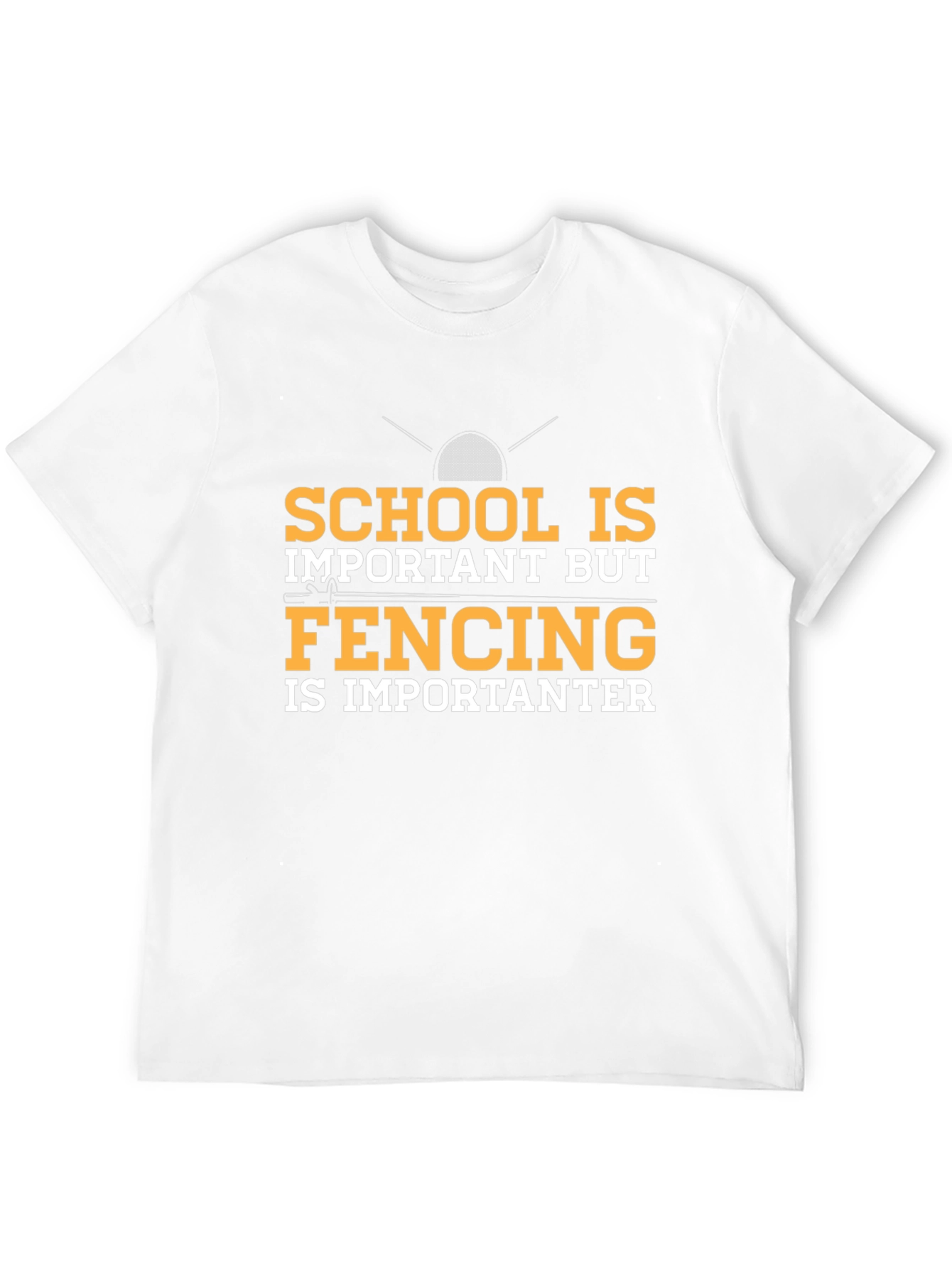 Funny Fencing T-Shirt: School Important Fencing Importanter