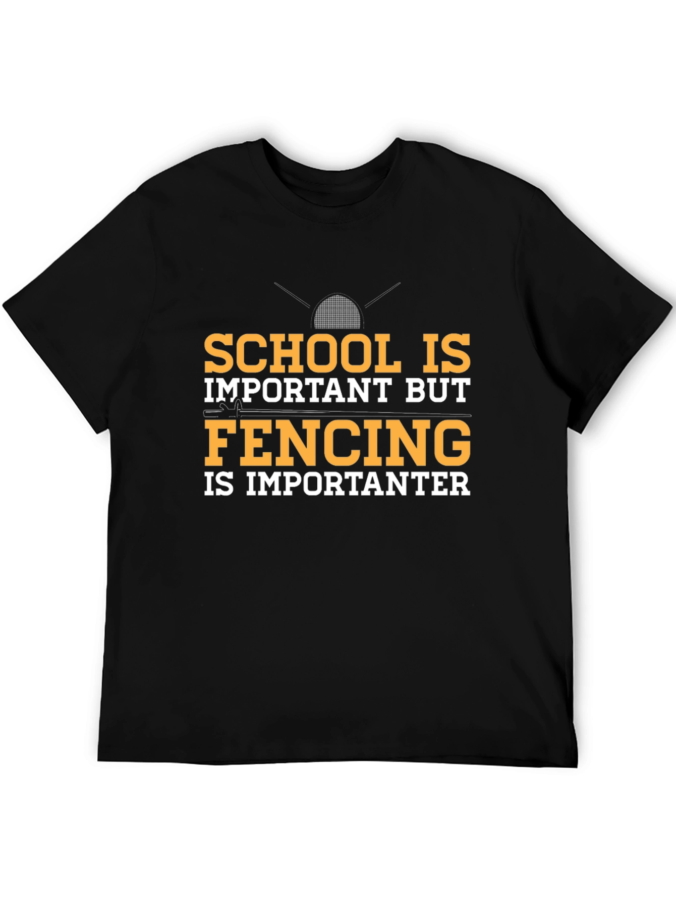 Funny Fencing T-Shirt: School Important Fencing Importanter