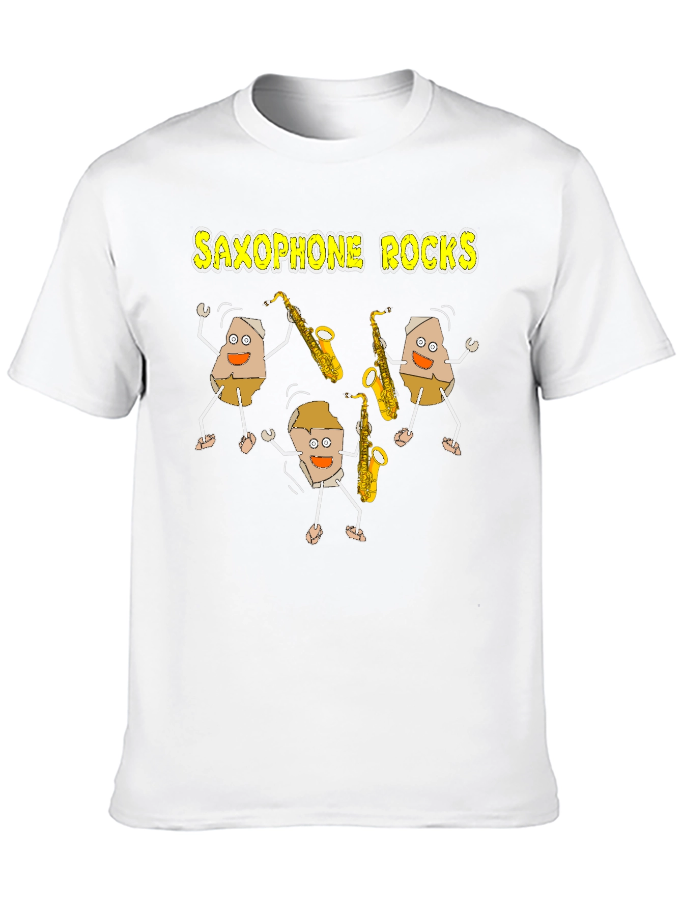 Saxophone Rocks Graphic Tee