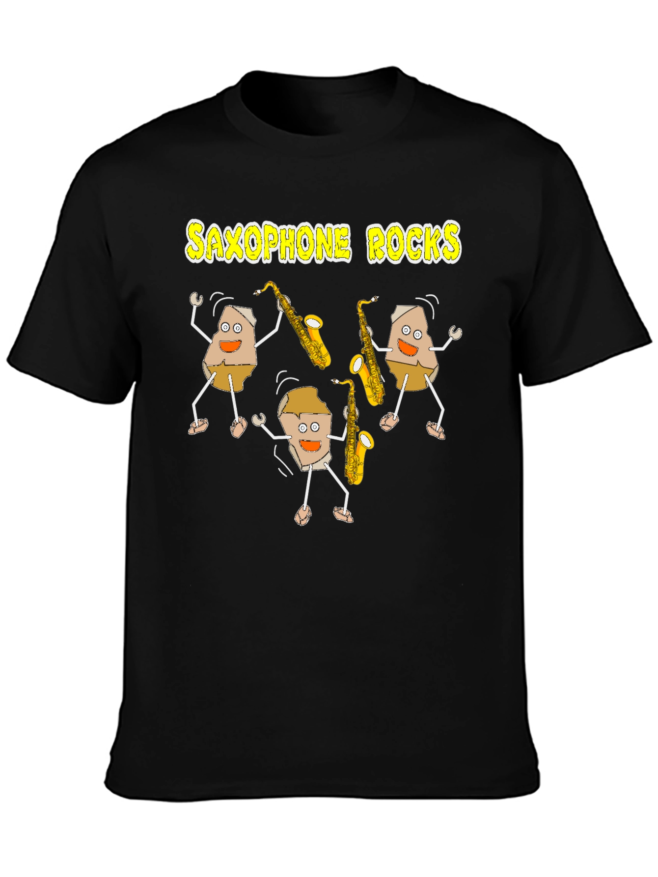 Saxophone Rocks Graphic Tee